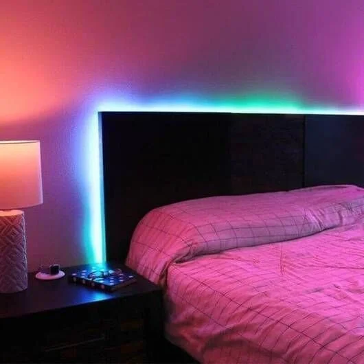 Led lights 2024 around bedroom